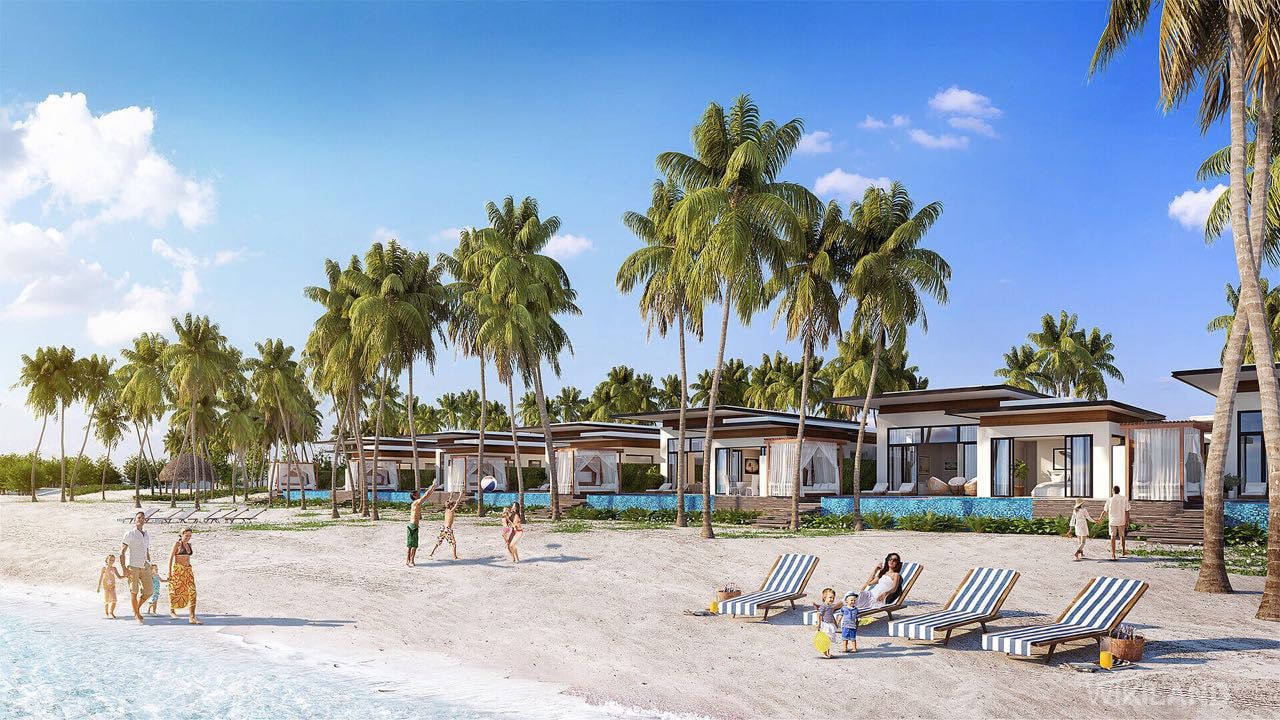 Một góc bãi biển riêng tư dành cho chủ nhân của Mövenpick Resort Waverly Phú Quốc.  Lý do nào khiến Mövenpick Resort Waverly Phú Quốc được các nhà đầu tư quan tâm? View Biet thu Movenpick Phu Quoc WikiLand